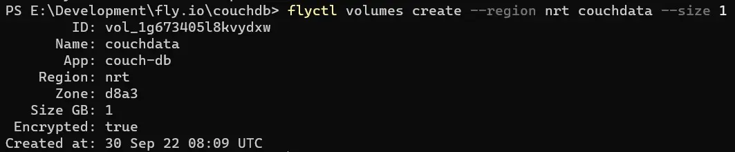 fly.io配置卷大小